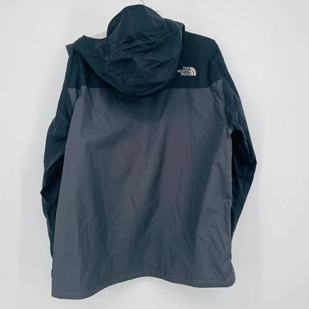 The North Face HyVent black silver green Jacket